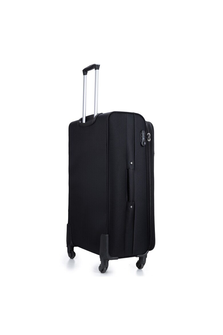 Solier Luggage Куфар Solier STL1651 Капацитет M черно зелен