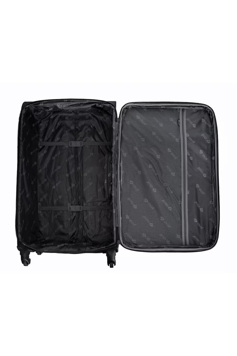 Solier Luggage Куфар Solier STL1651 Капацитет M черно зелен