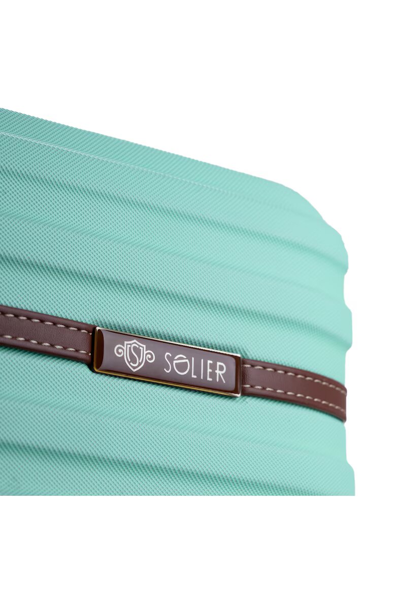 Solier Luggage Куфар Solier STL957 55L ABS Капацитет M Мента