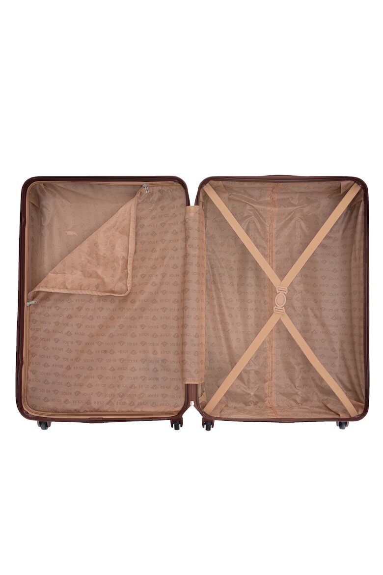 Solier Luggage Куфар Solier STL957 55L ABS Капацитет M Мента