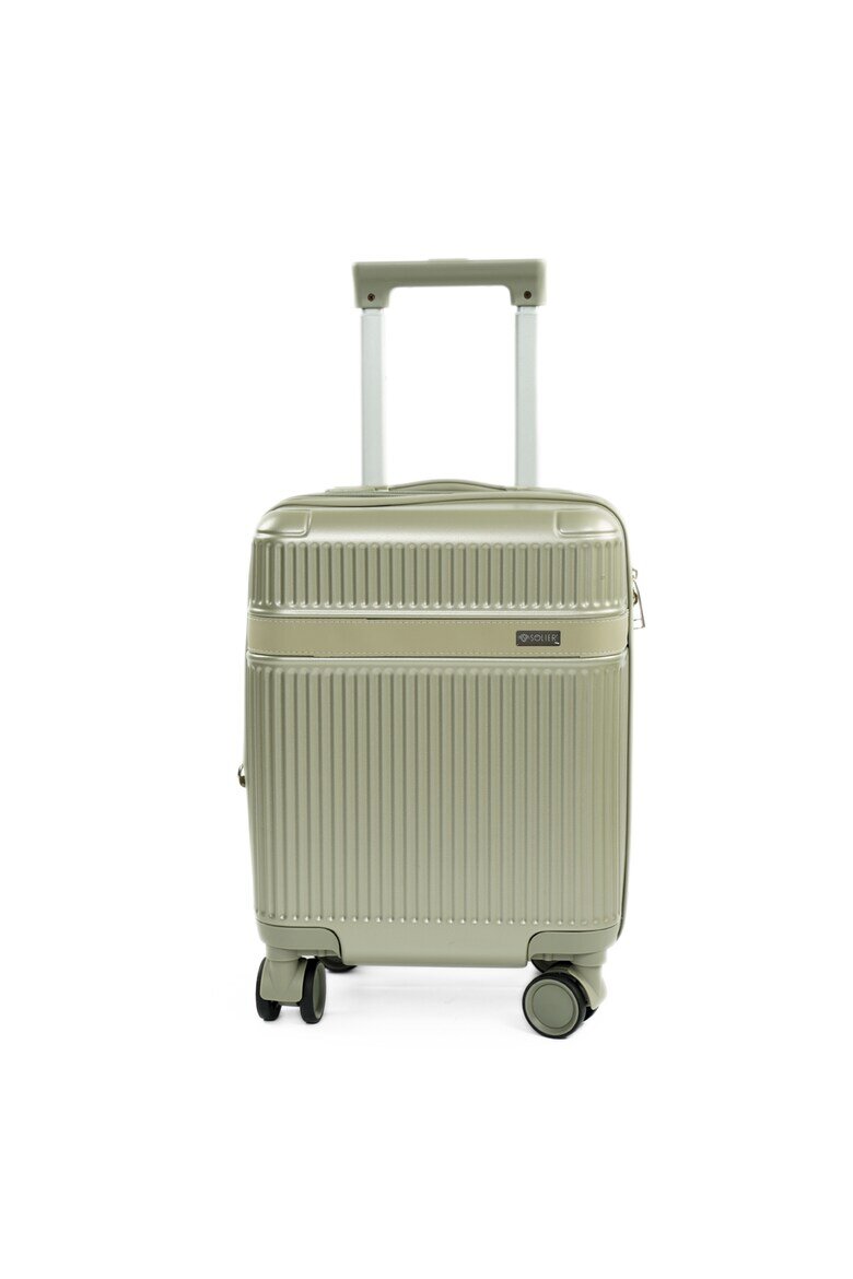 Solier Ръчен багаж Troller Nokiro 16" XS твърд ABS - кабинен куфар зелен