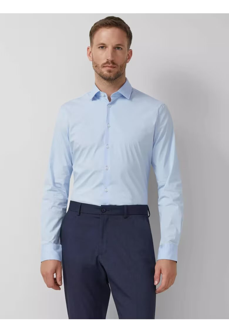 sOliver BLACK LABEL Tailored fit - светлосиньо - Светлосин