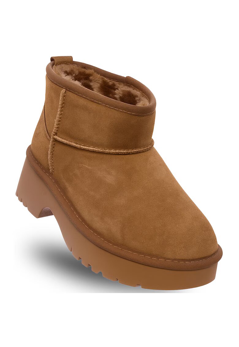 Soprani Couture Дамски боти - LEA SUEDE - кафяви - естествена кожа - подметка от пяна