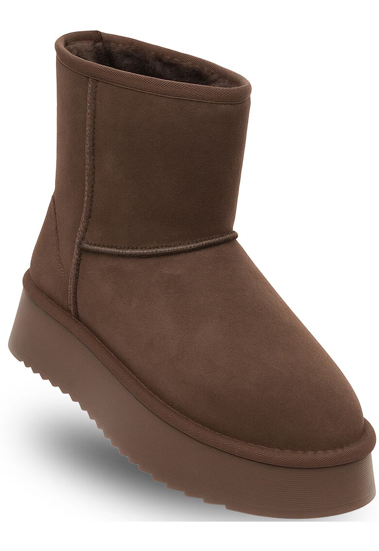 Soprani Couture Дамски боти - SCW421P09/03 TIR PLATFORM - кафяви - естествена кожа - платформа 4см
