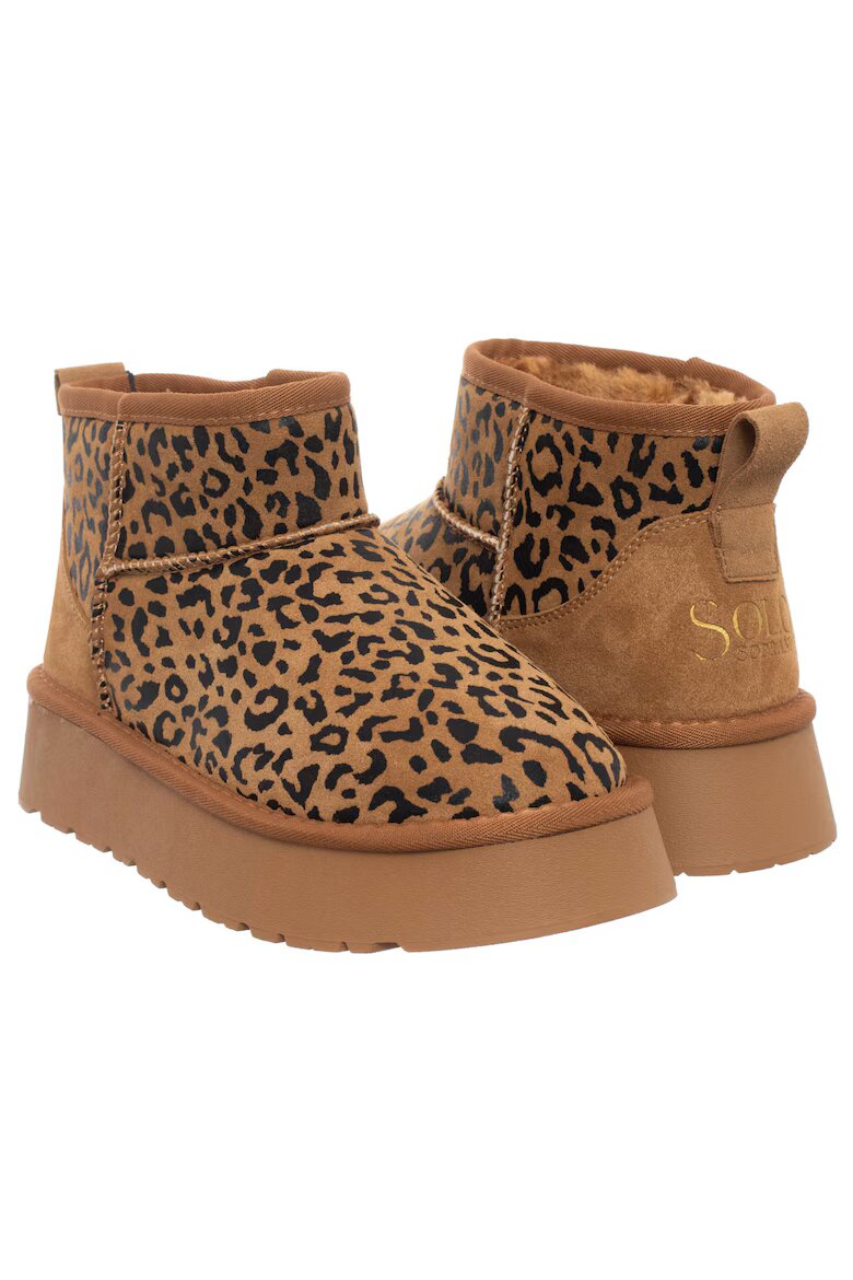 Soprani Couture Дамски боти SSW521P36/02 ROSY ANIMALS кафяви естествена кожа текстил