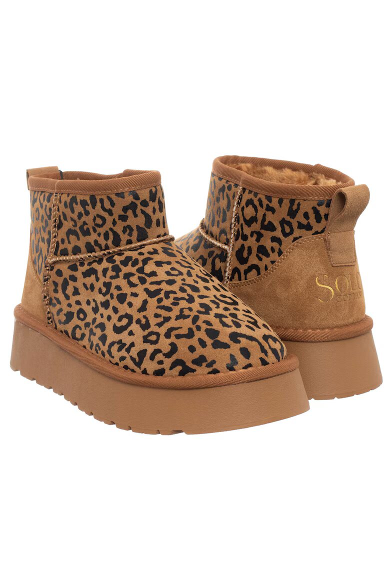 Soprani Couture Дамски боти SSW521P36/02 ROSY ANIMALS кафяви естествена кожа текстил