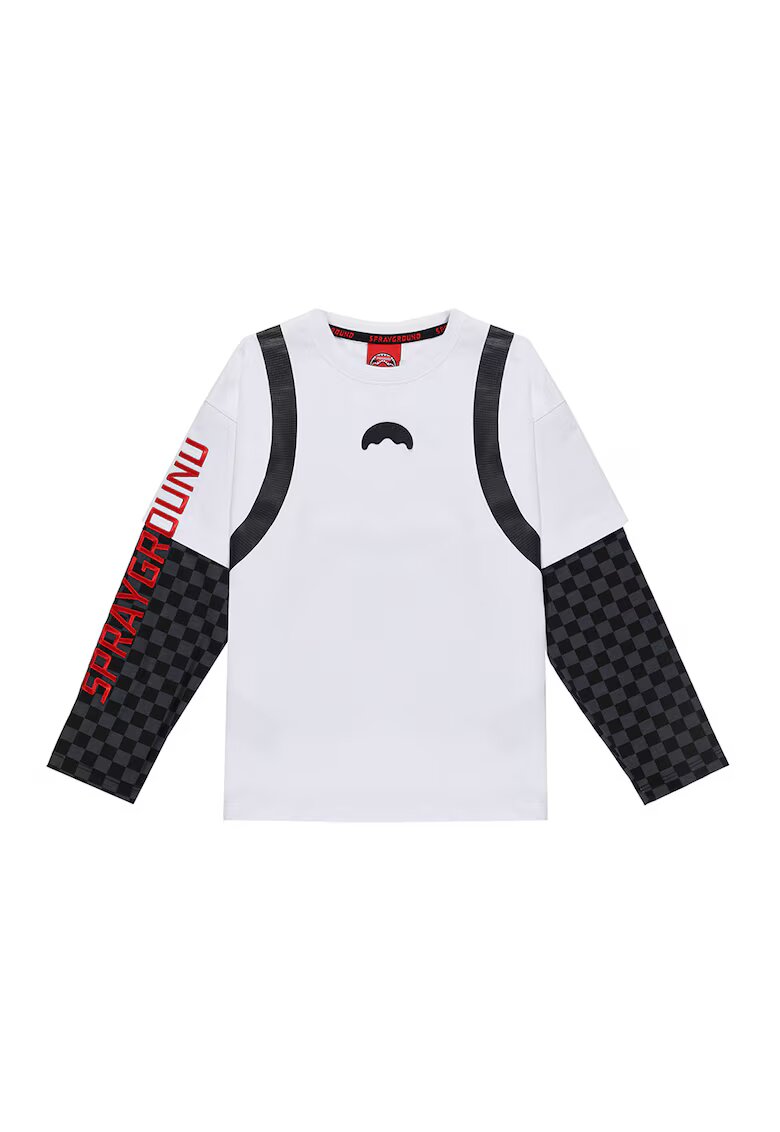 Sprayground Блуза с принт - Бял/Черен/Tъмносив