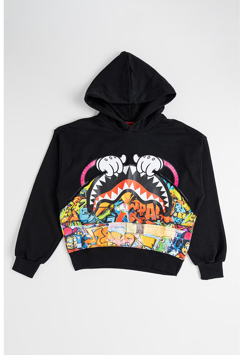 Sprayground Худи с принт - Черен/Многоцветен