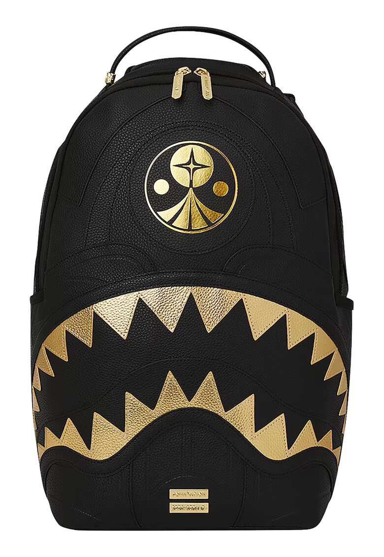 Sprayground Унисекс раница Foundation Fit King Dlxsv - Златист/Черен