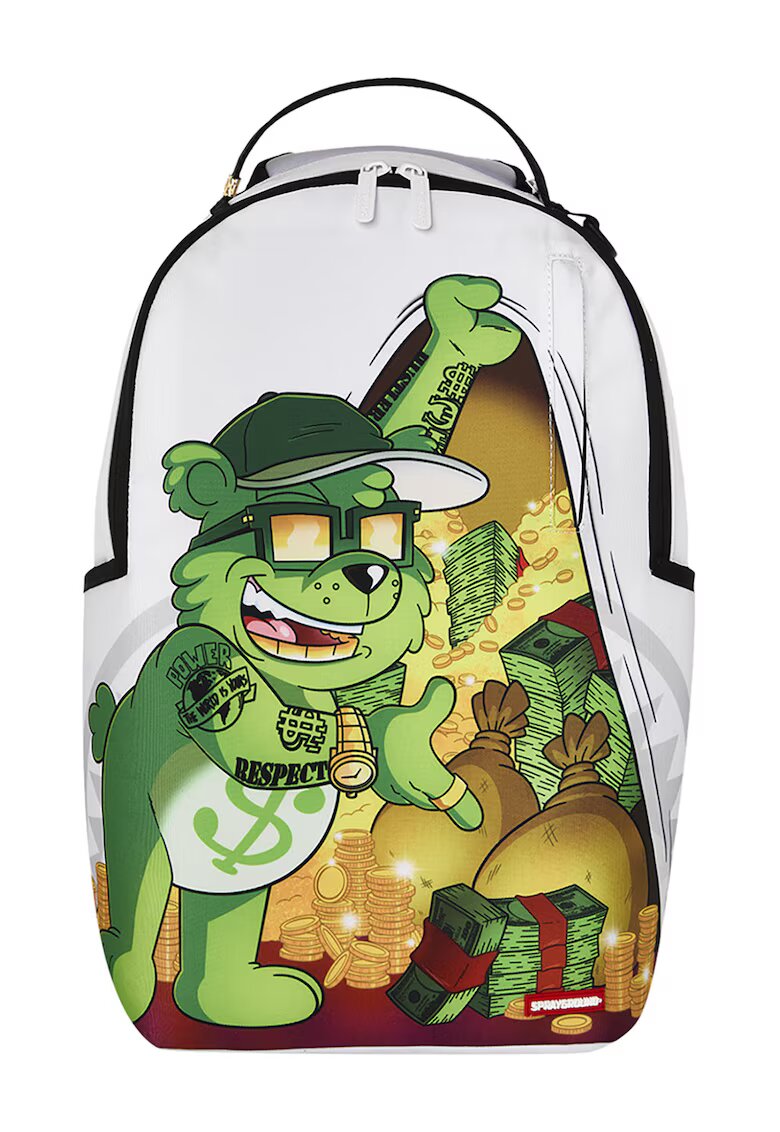 Sprayground Унисекс раница с принт - Бял/Зелен/Оранжев