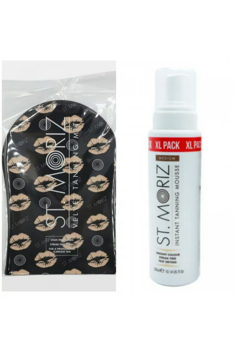 St. Moriz Професионален комплект за автобронзиране St Moriz XL средна пяна + ръкавица за нанасяне