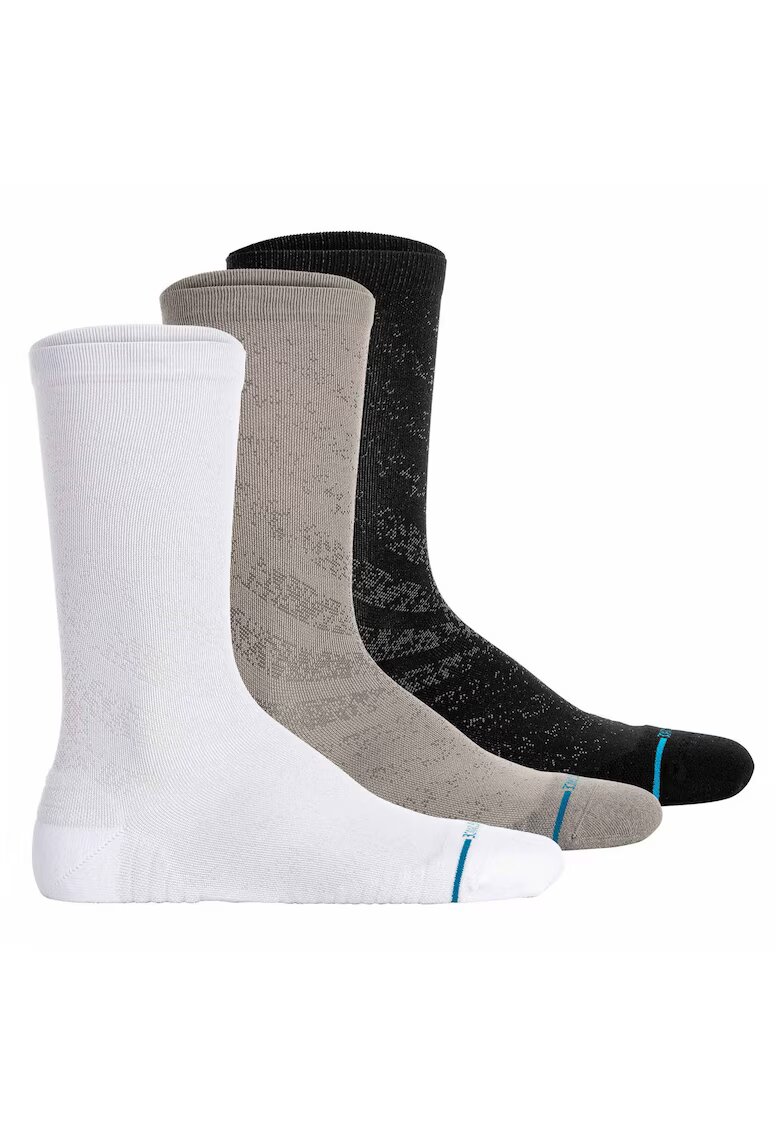 Stance Diesel - Унисекс чорапи Run Light Tab - 3 чифта - Бял/Черен/Сив