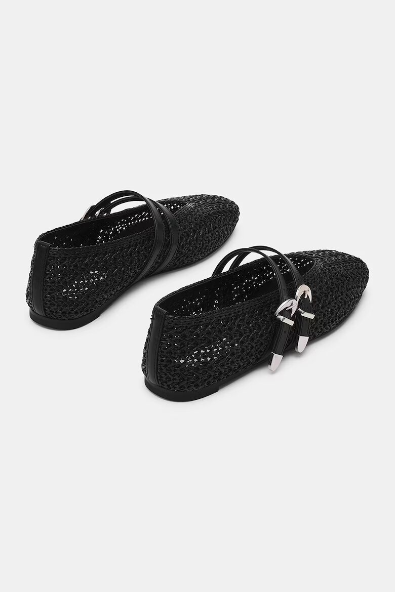 Steve Madden Балерини с квадратен връх Черен