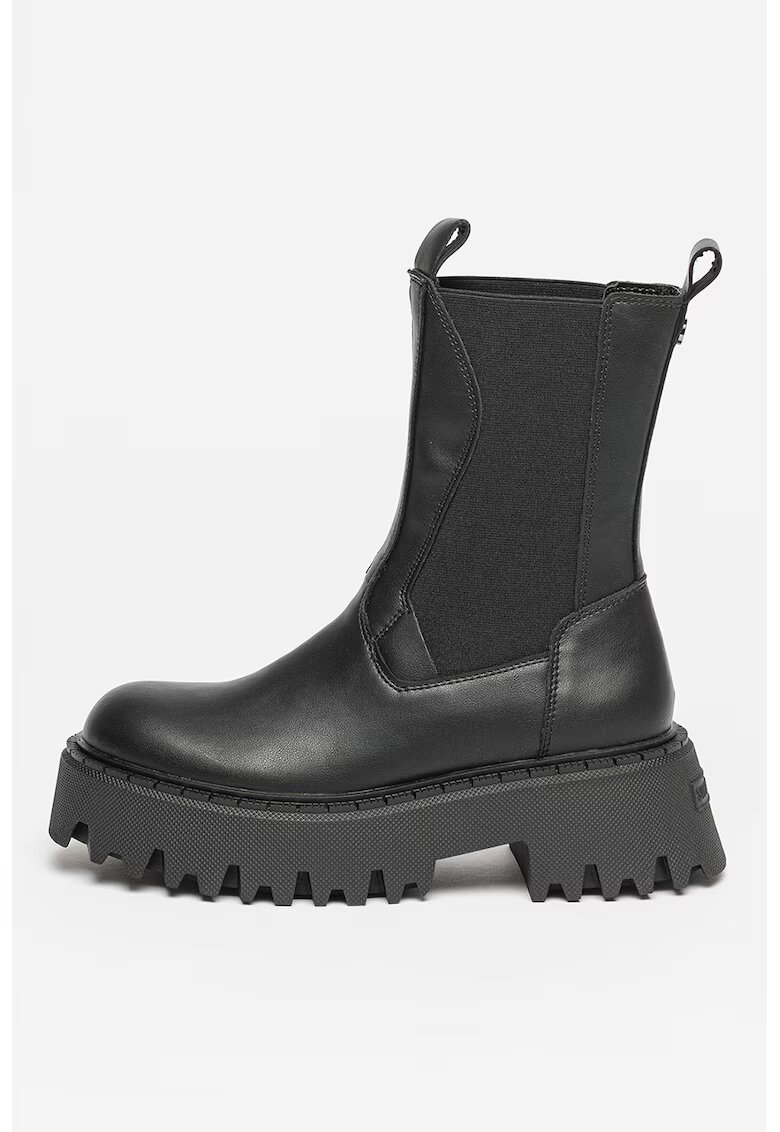 Steve Madden Боти Obtain Chelsea от кожа и текстил