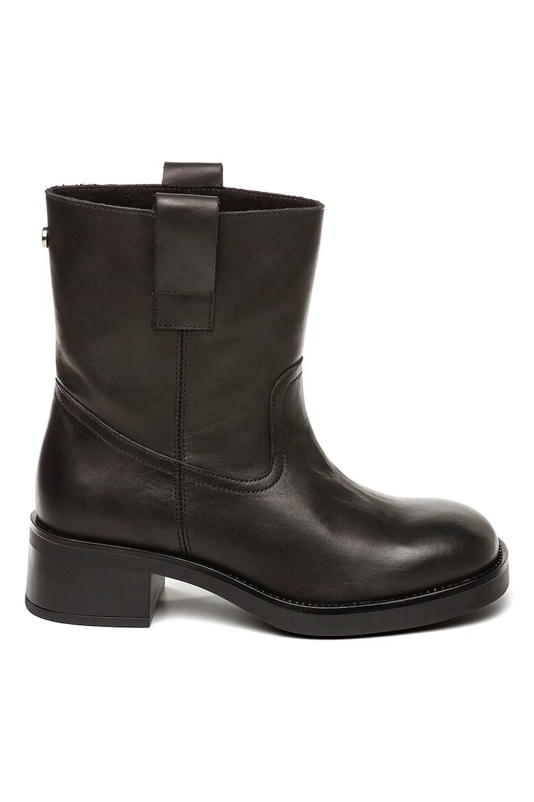 Steve Madden Боти от еко кожа с масивен ток Черен