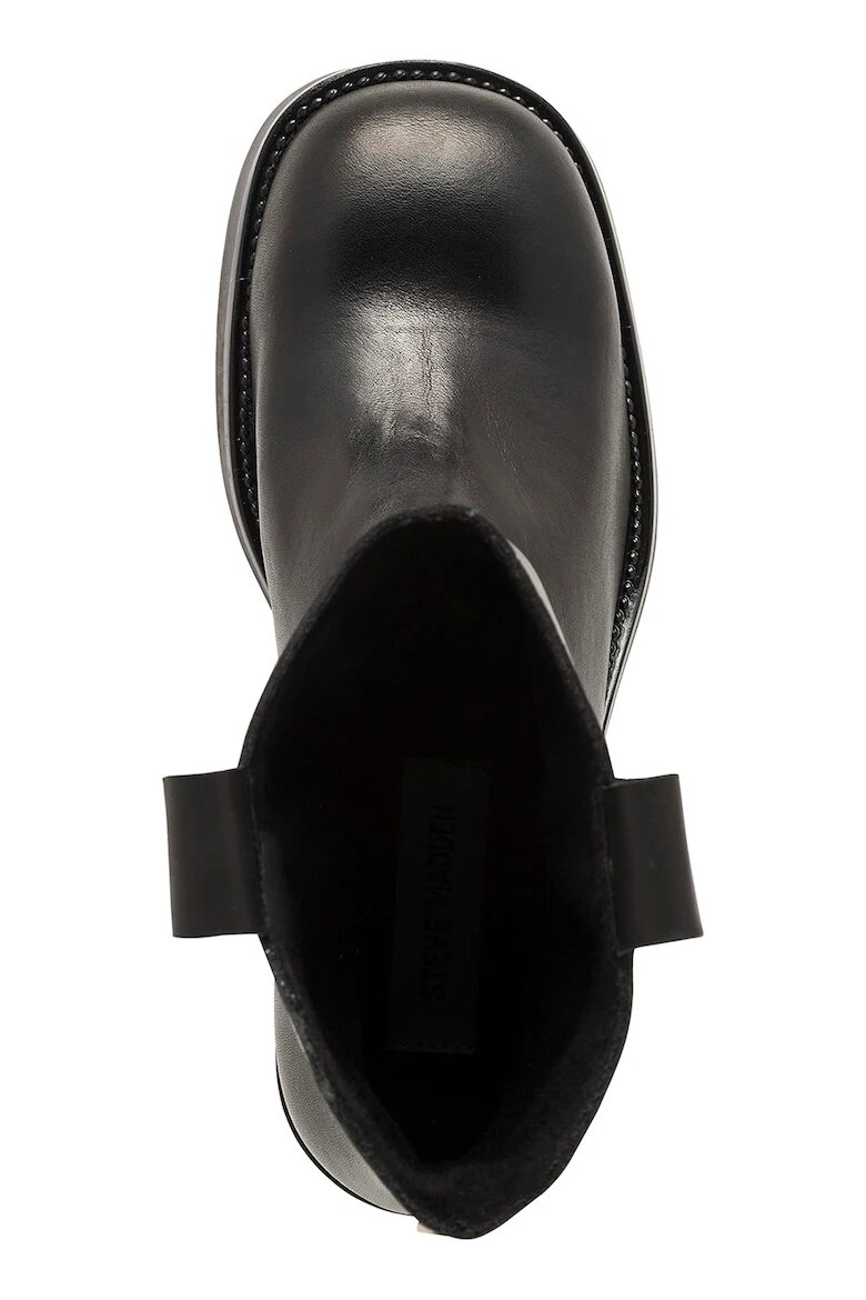 Steve Madden Боти от еко кожа с масивен ток Черен
