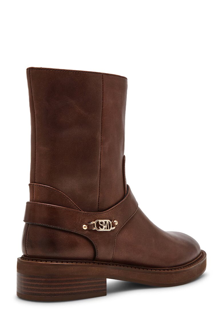 Steve Madden Боти от кожа Коняк кафяв