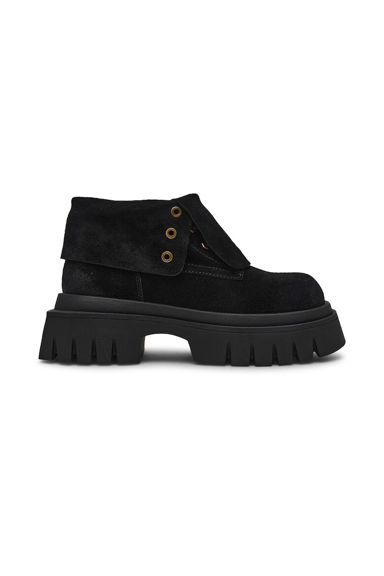 Steve Madden Боти от велур Черен