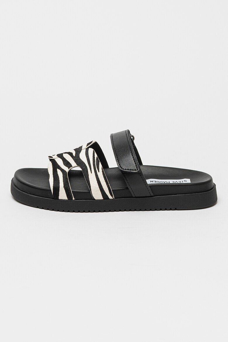 Steve Madden Чехли с кожа с косъм Missile Слонова кост/Черен