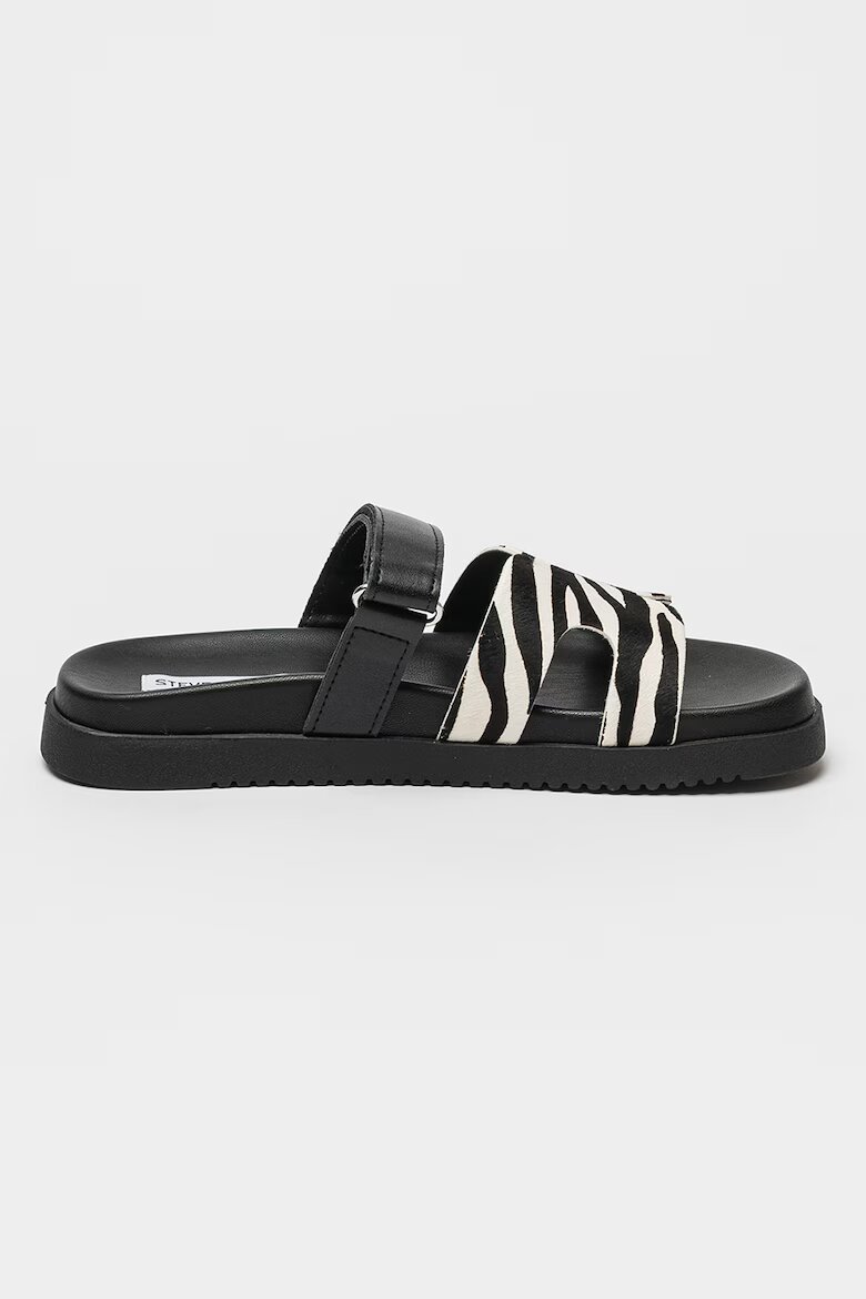 Steve Madden Чехли с кожа с косъм Missile Слонова кост/Черен
