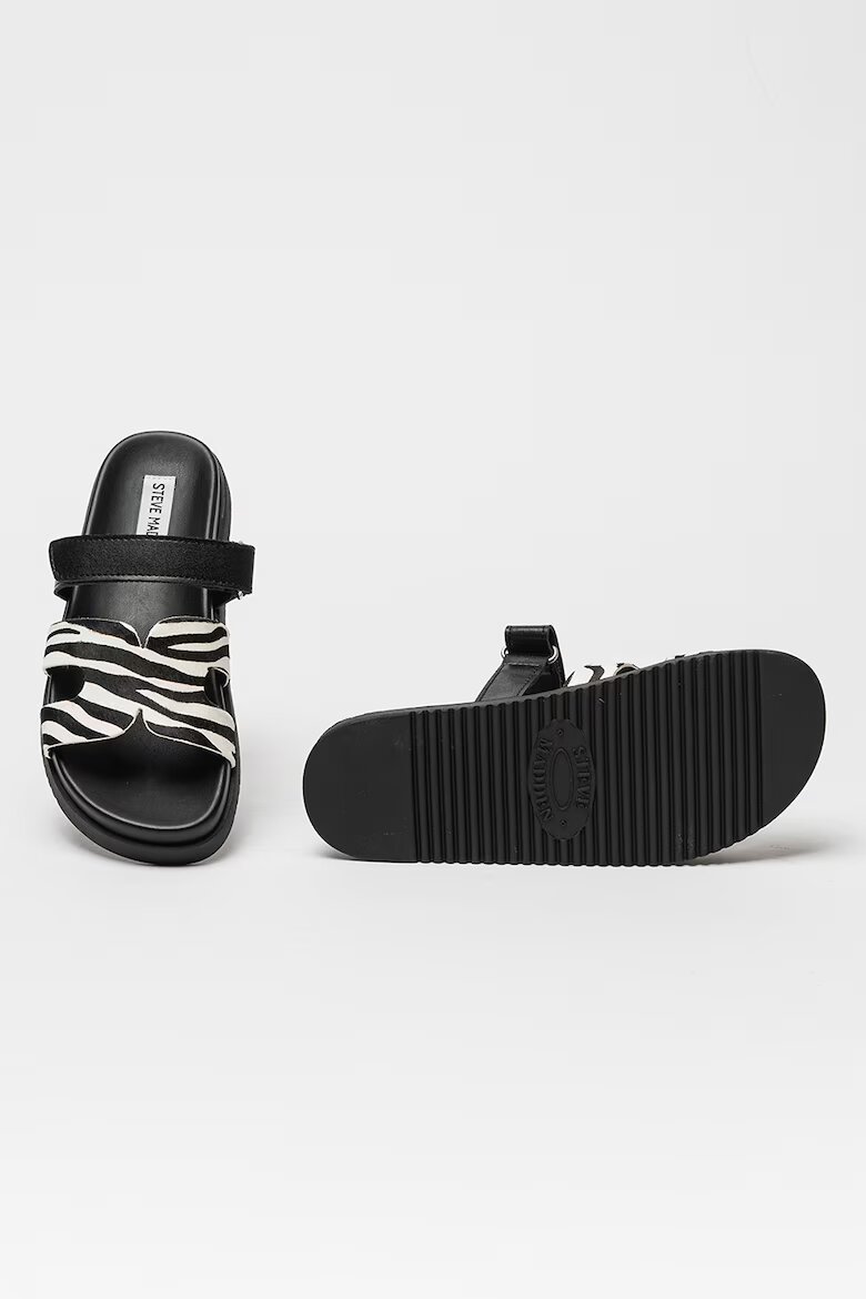 Steve Madden Чехли с кожа с косъм Missile Слонова кост/Черен