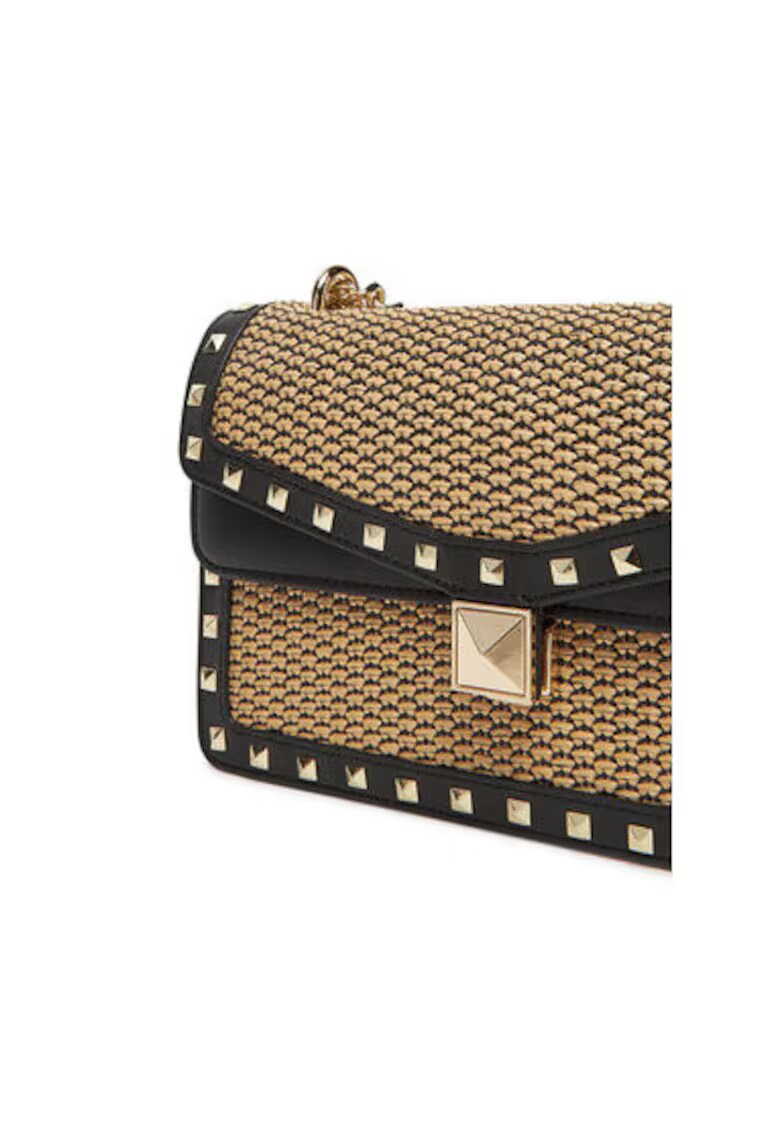 Steve Madden Дамска чанта SM13001778 - Текстил - Черен/Кафяв