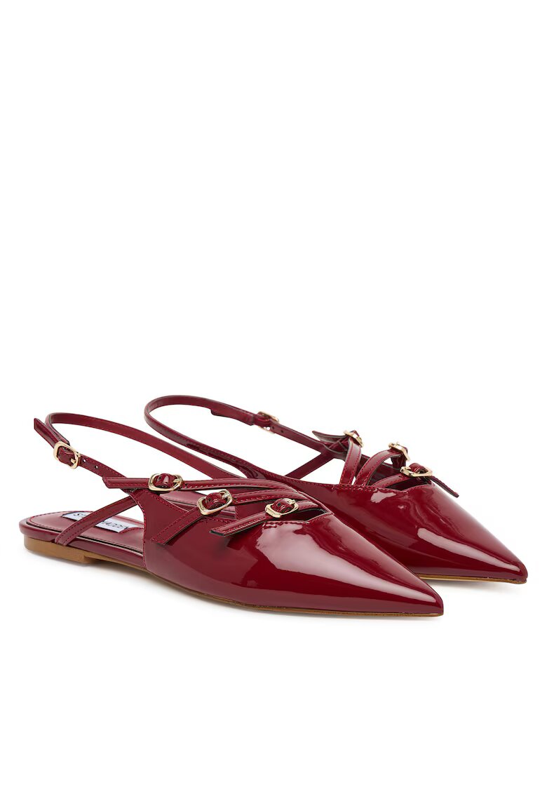Steve Madden Дамски балеринки - екологична кожа - червени