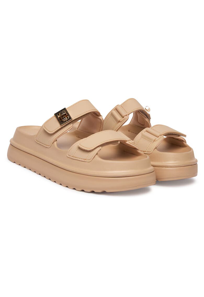 Steve Madden Дамски чехли - екологична кожа - бежови