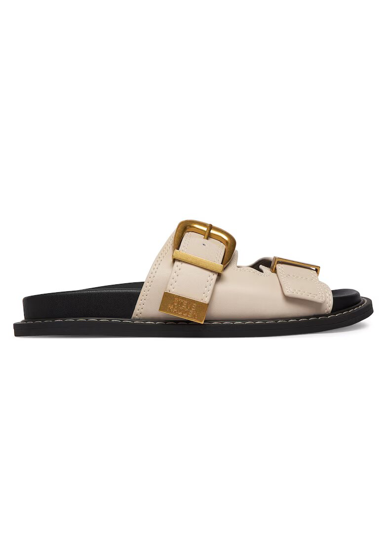 Steve Madden Дамски чехли - естествена кожа - бежови