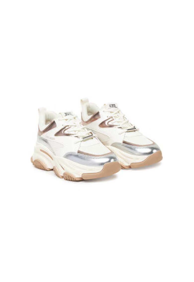 Steve Madden Дамски маратонки - SM19000096 - Текстил - 41 EU - Сребърни