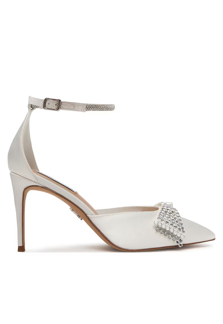 Steve Madden Дамски обувки - бели - синтетика/текстил - модел с панделка