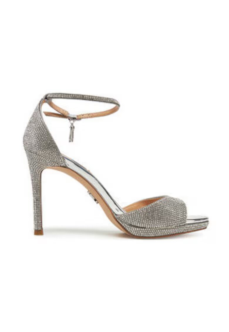 Steve Madden Дамски сандали 305076342 - текстил - 41 EU - сребърни