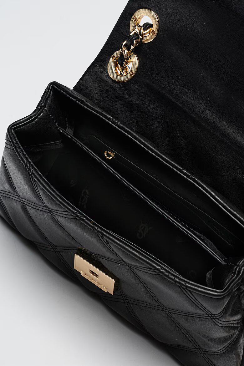 Steve Madden Капитонирана чанта през рамо Volturi от еко кожа Черен