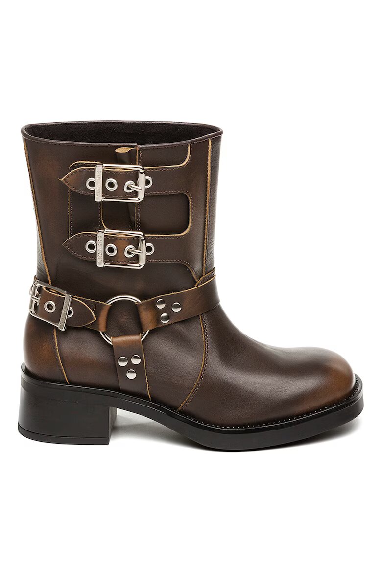 Steve Madden Кожени боти Becase Кафяв