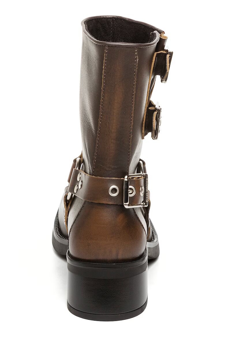 Steve Madden Кожени боти Becase Кафяв