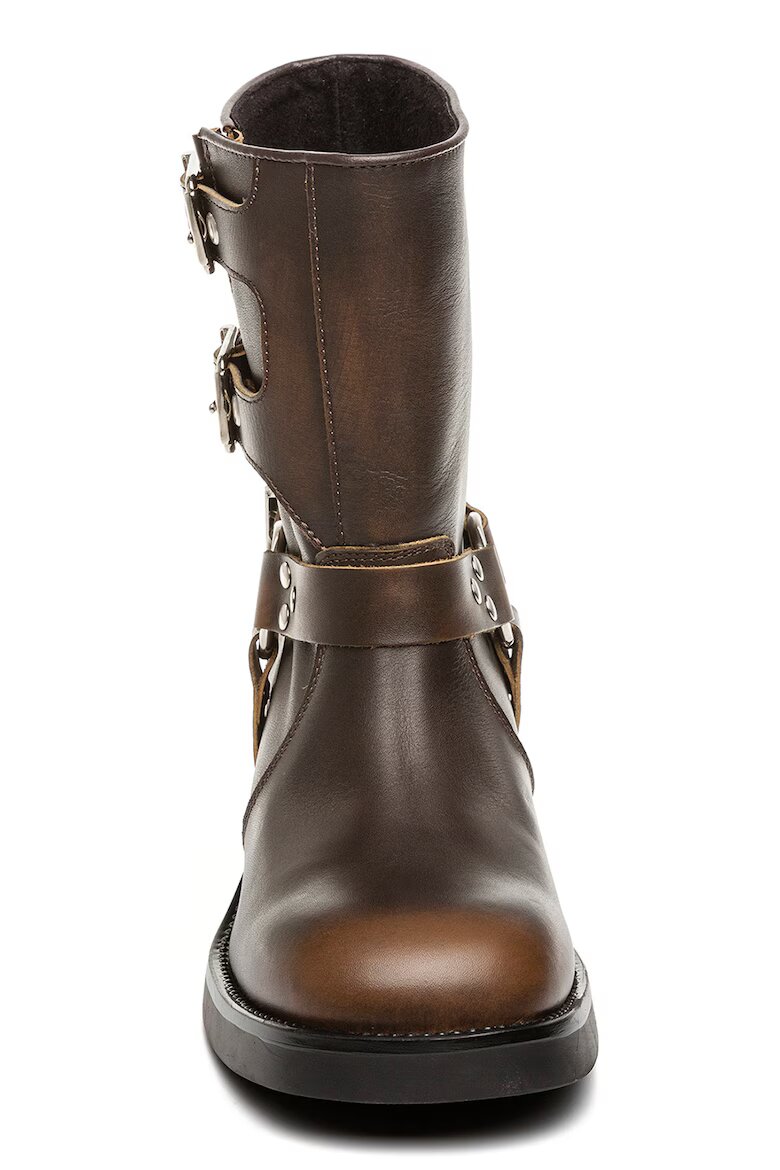 Steve Madden Кожени боти Becase Кафяв