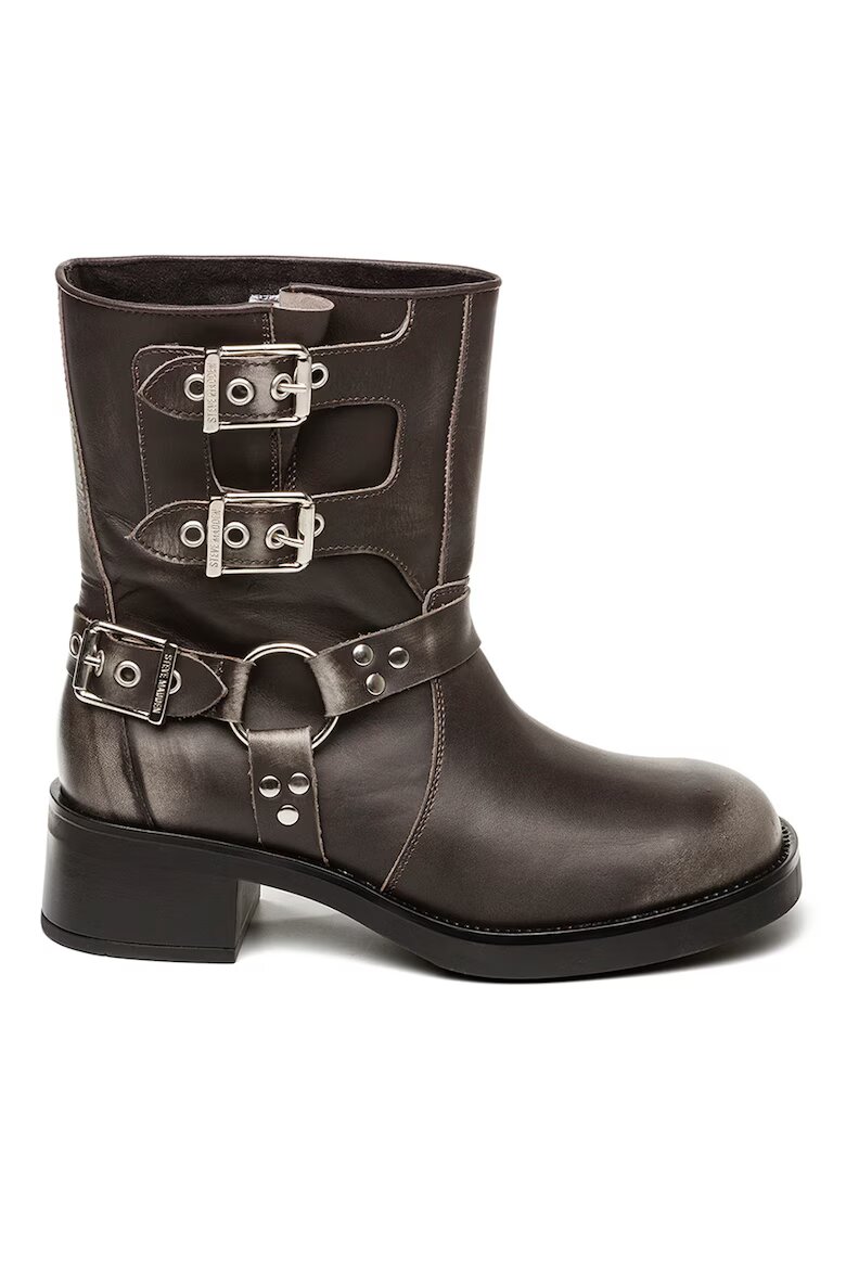 Steve Madden Кожени боти Becase Tъмносив