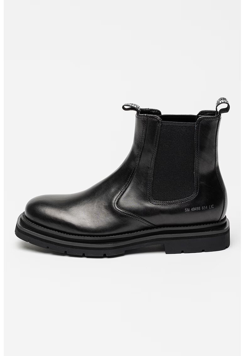 Steve Madden Кожени боти Chelsea с квадратен връх
