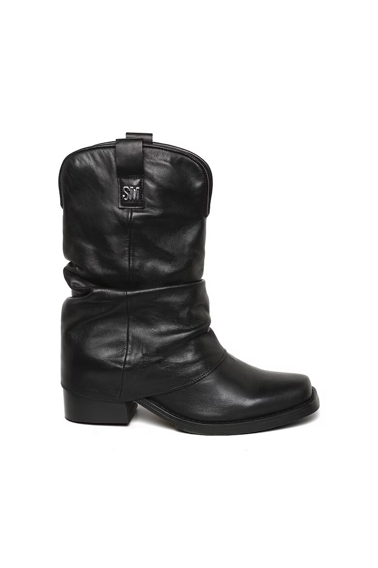 Steve Madden Кожени боти Qiana Черен