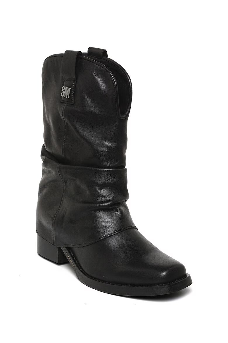 Steve Madden Кожени боти Qiana Черен