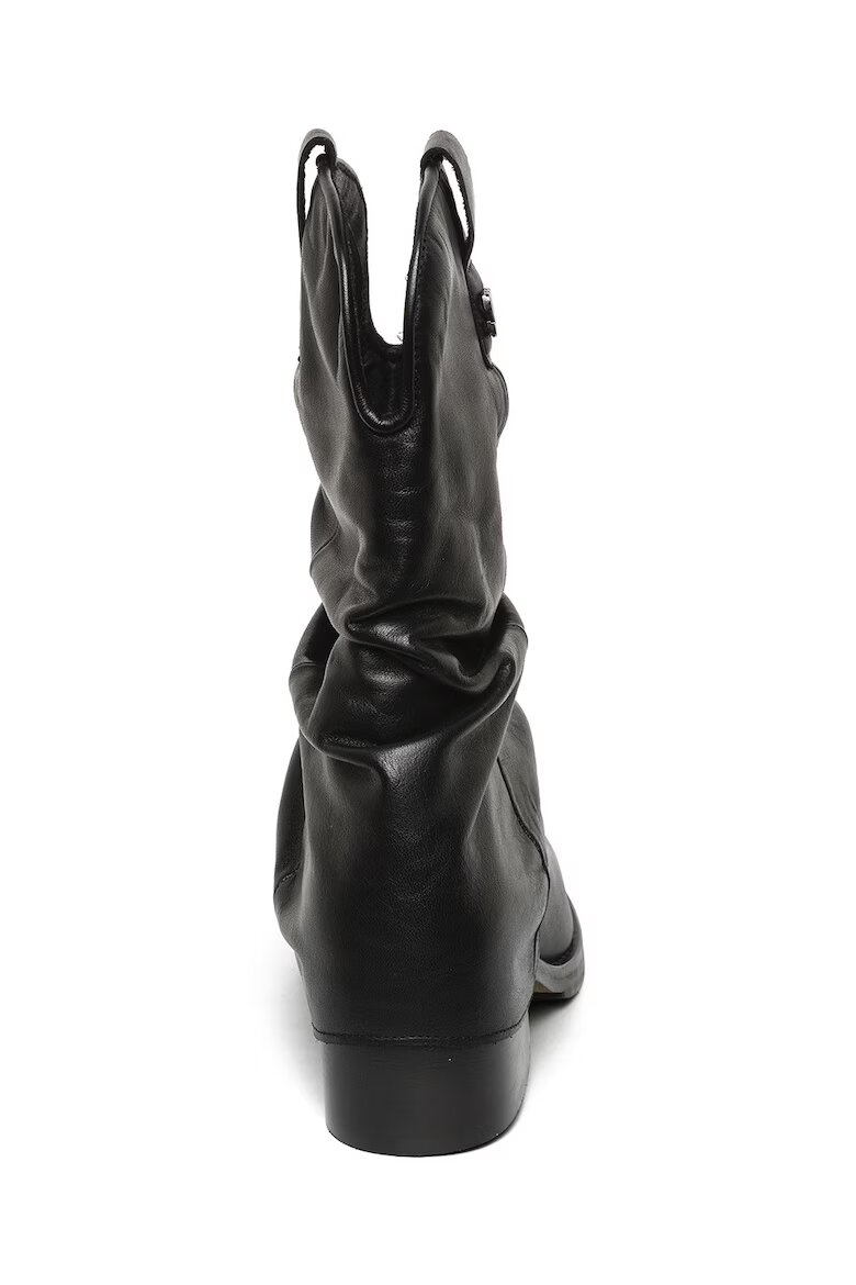 Steve Madden Кожени боти Qiana Черен
