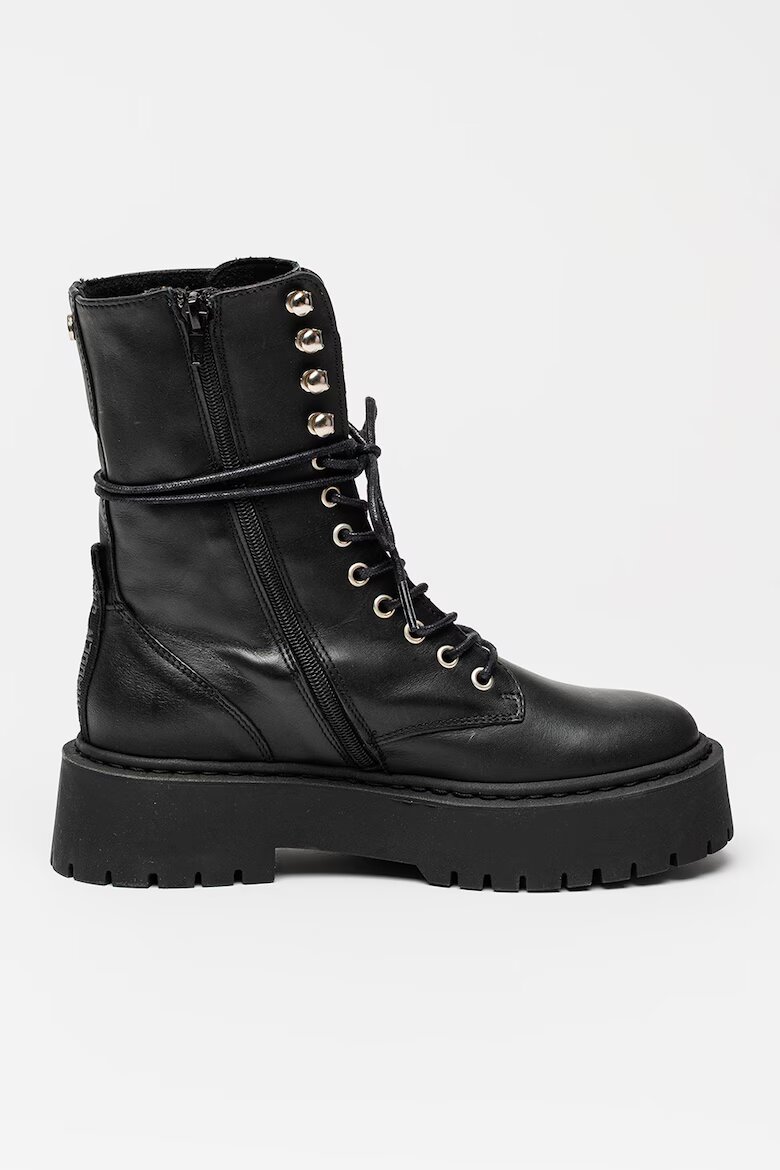 Steve Madden Кожени боти Skywen Черен