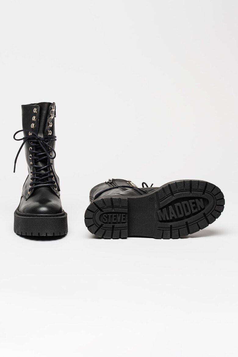 Steve Madden Кожени боти Skywen Черен