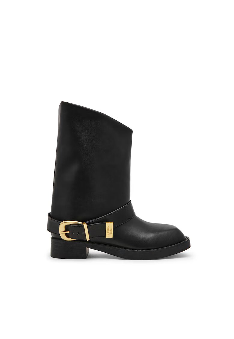 Steve Madden Кожени ботуши с декоративна каишка