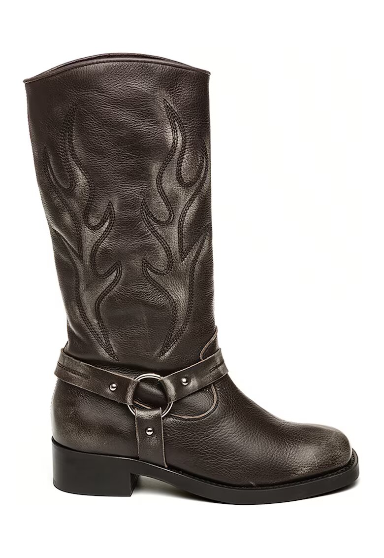 Steve Madden Кожени ботуши с релеф