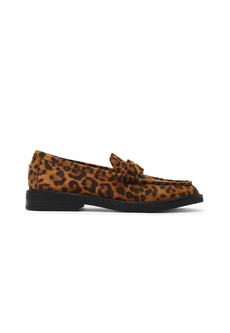 Steve Madden Кожени мокасини Adison - Черен/Карамел