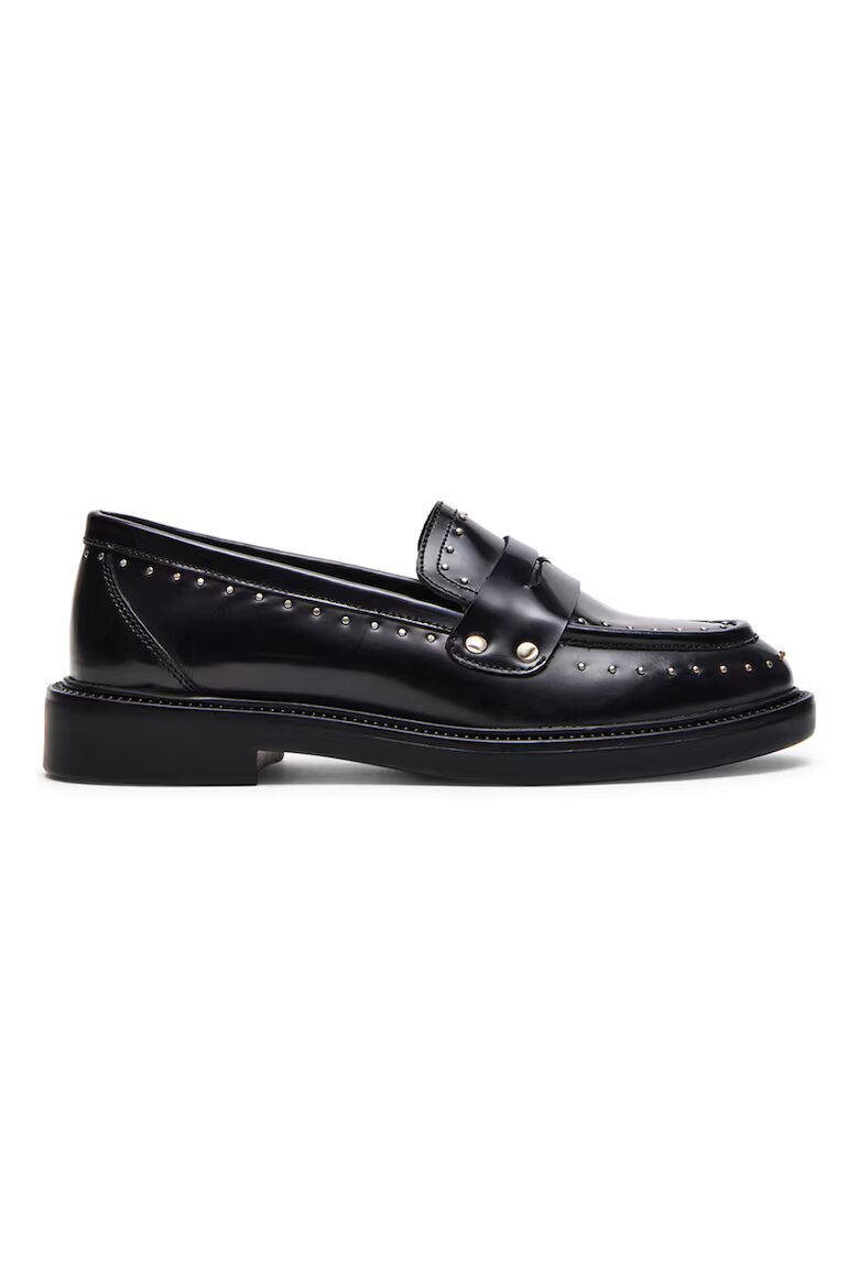 Steve Madden Кожени мокасини Harloe с нитове Черен