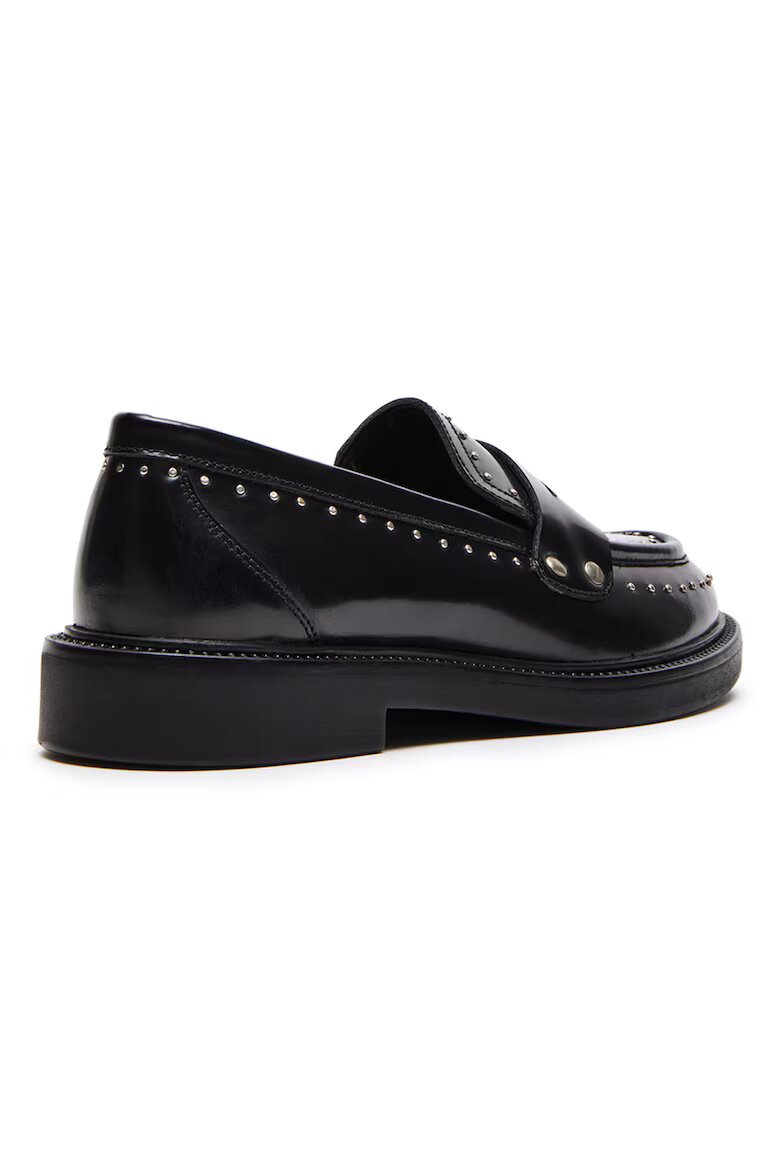 Steve Madden Кожени мокасини Harloe с нитове Черен