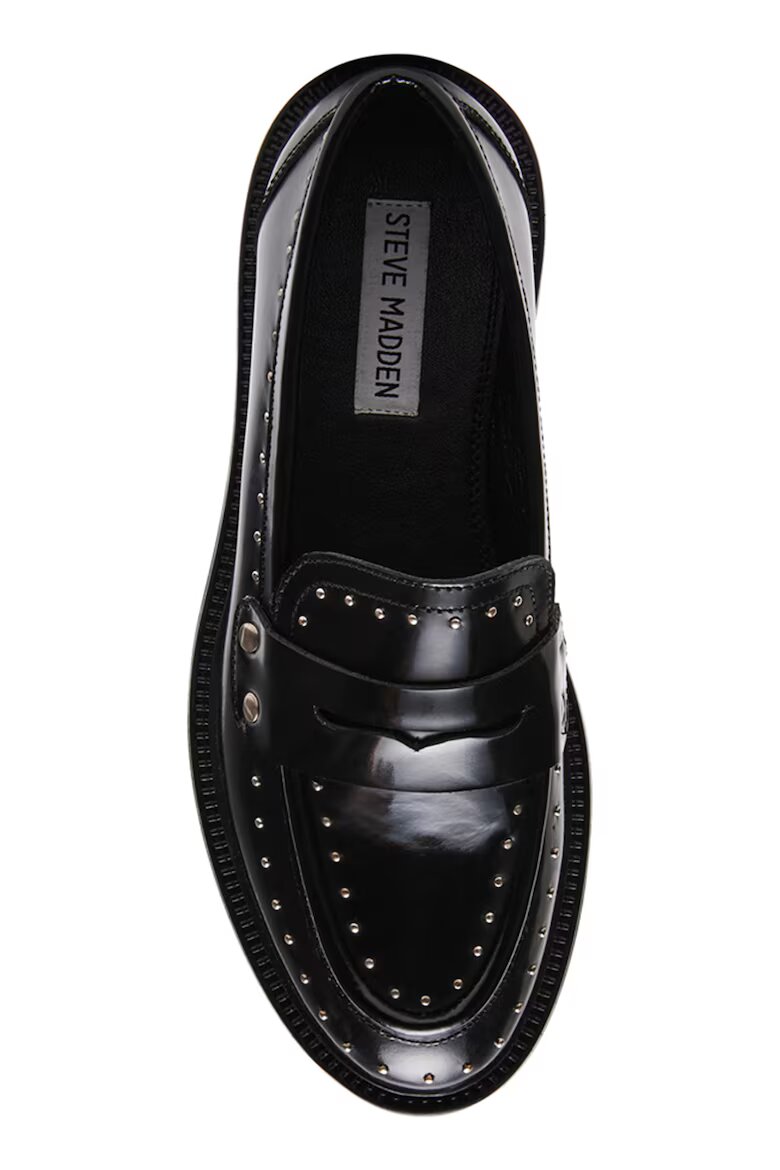Steve Madden Кожени мокасини Harloe с нитове Черен