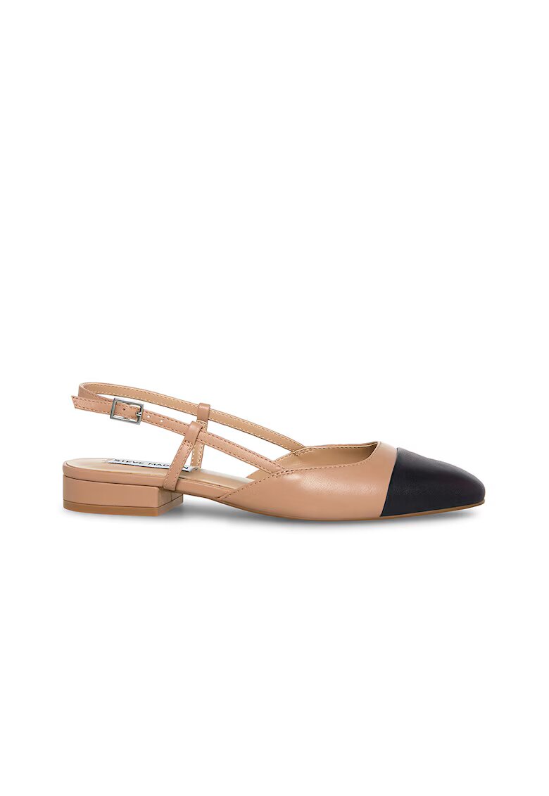 Steve Madden Кожени обувки Belinda с отворена пета - Черен/Кафяв